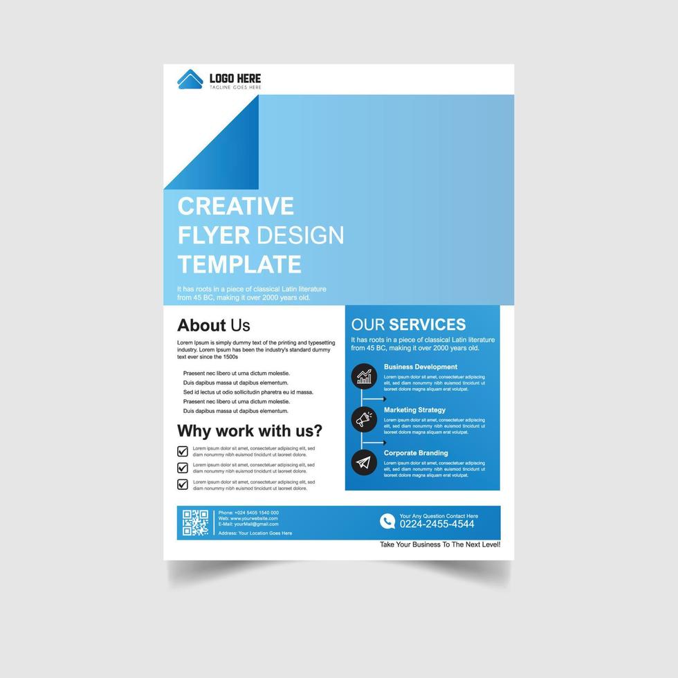 kreativ marknadsföring byrå företags- företag företag flygblad design mallar vektor