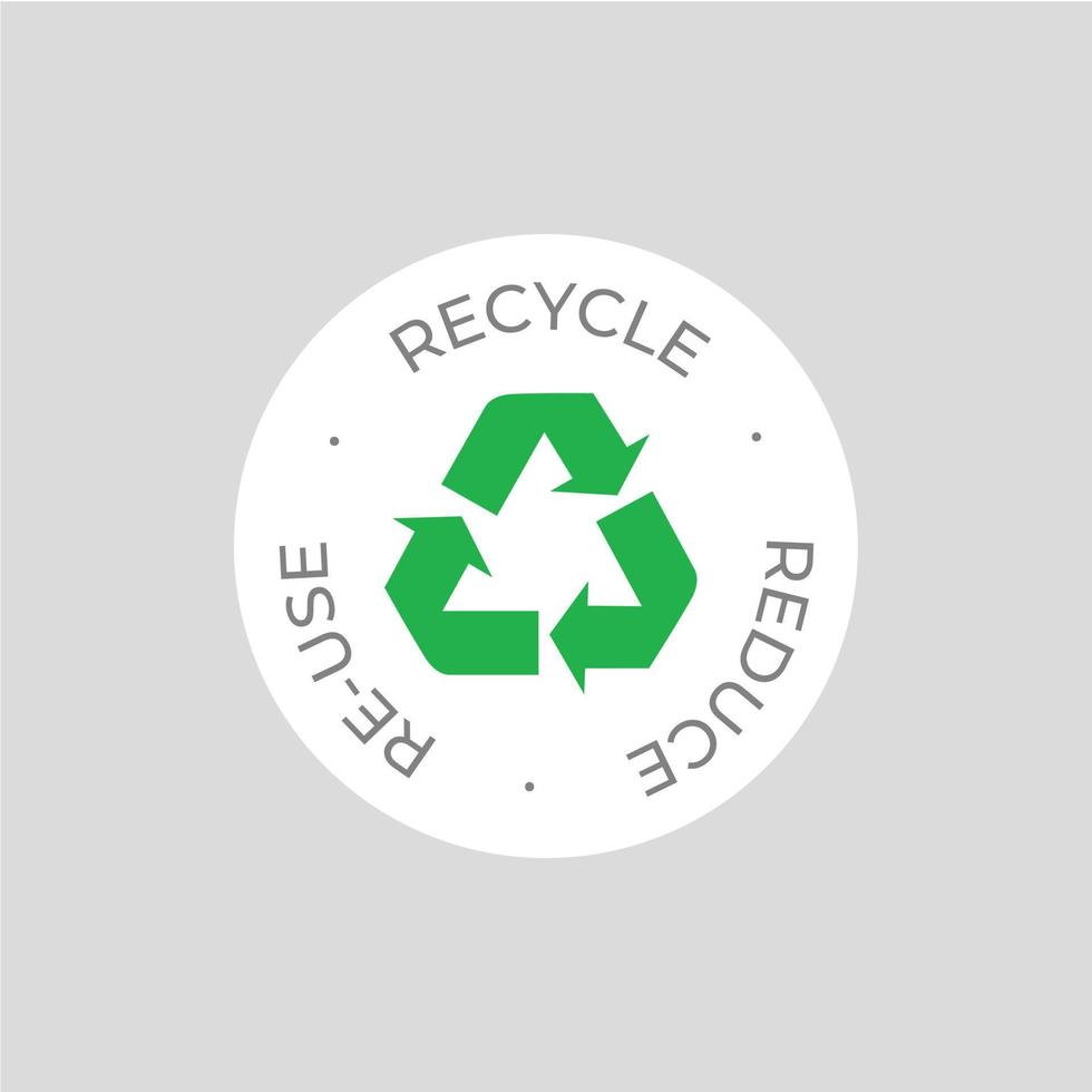 recyceln, Wiederverwendung, reduzieren Vektor Symbol