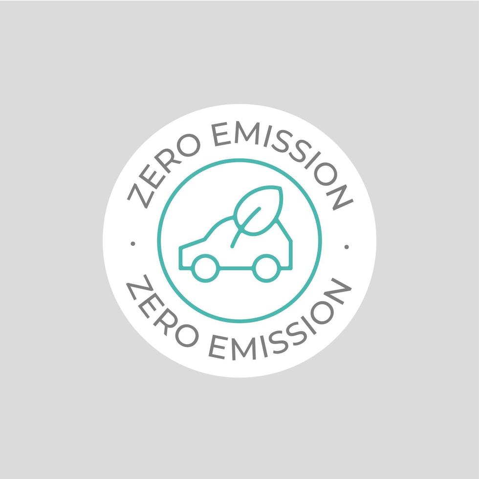 Null Emission Vektor Symbol. einfach Element Illustration