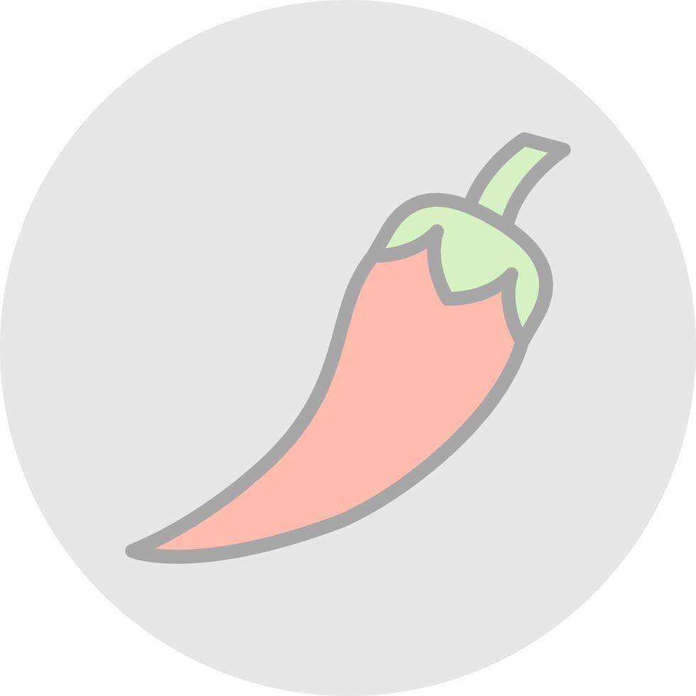 chili peppar vektor ikon design