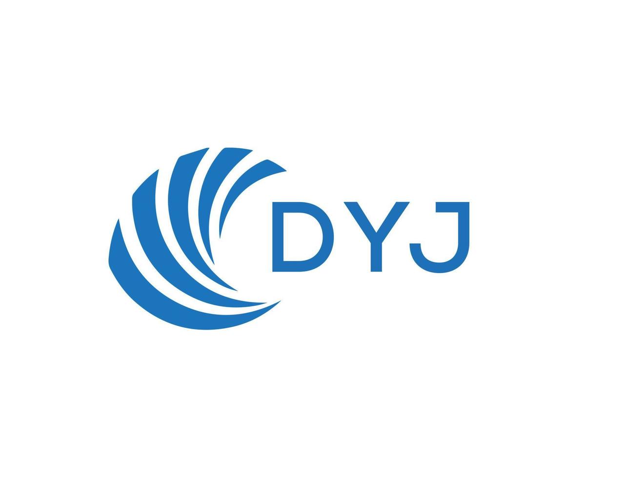 dyj Brief Logo Design auf Weiß Hintergrund. dyj kreativ Kreis Brief Logo Konzept. dyj Brief Design. vektor