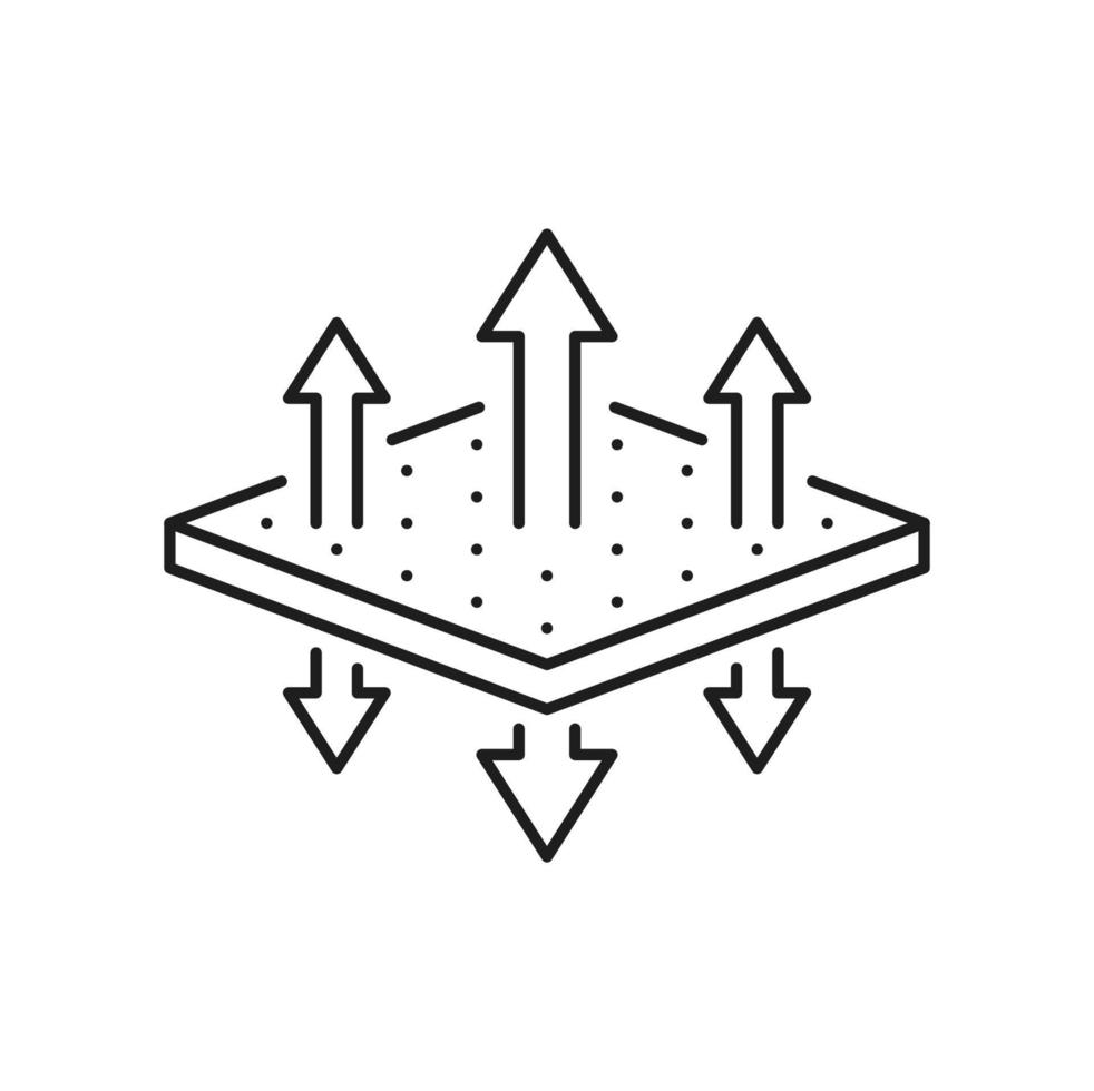 atmungsaktiv geschichtet Stoff Ballaststoff Material Oberfläche vektor