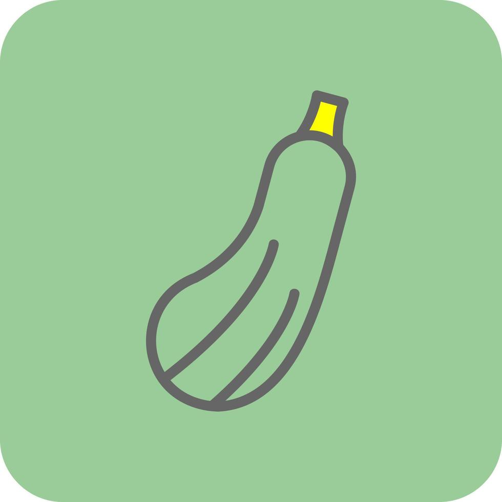 Zucchini-Vektor-Icon-Design vektor