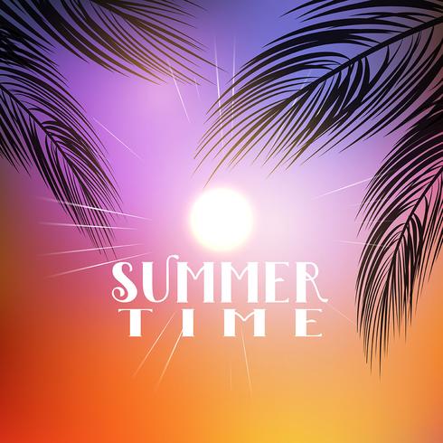 Sommer Palme Hintergrund vektor