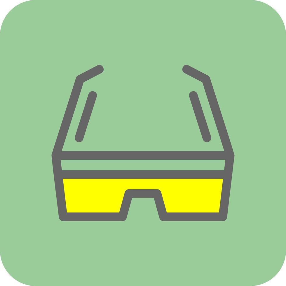 3D-Brille-Vektor-Icon-Design vektor