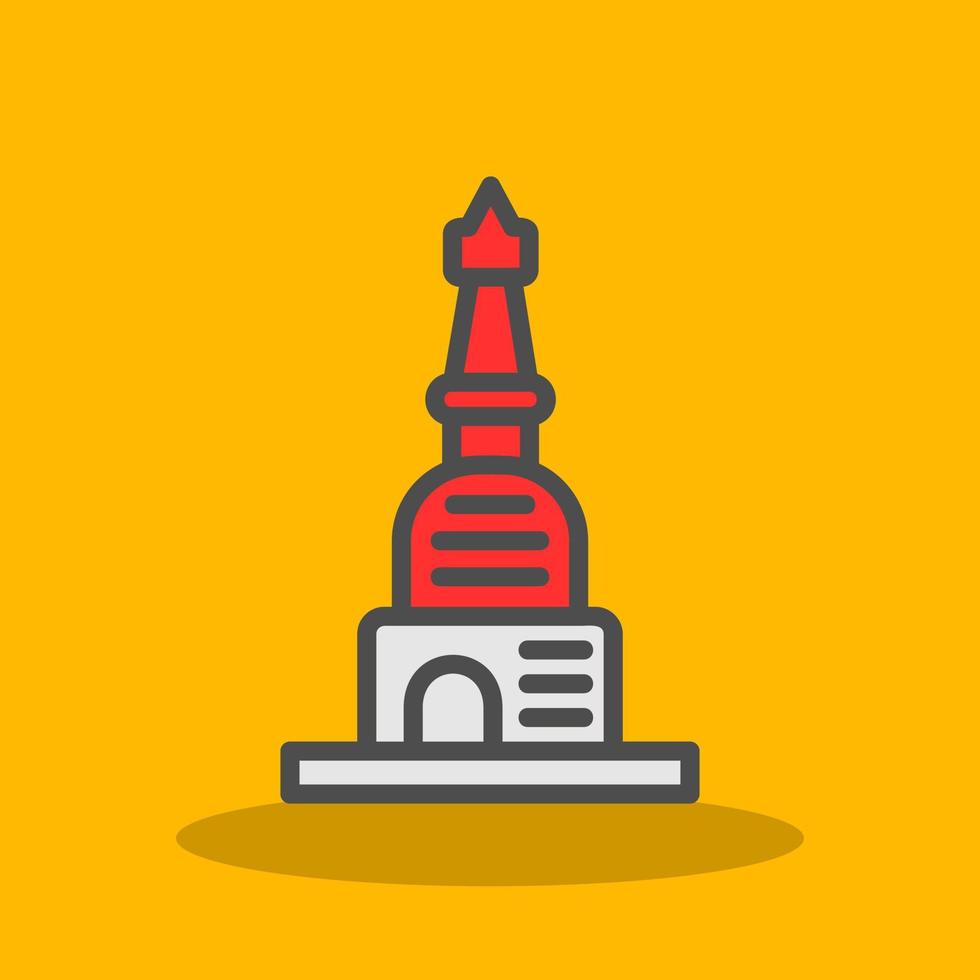 stupa vektor ikon design
