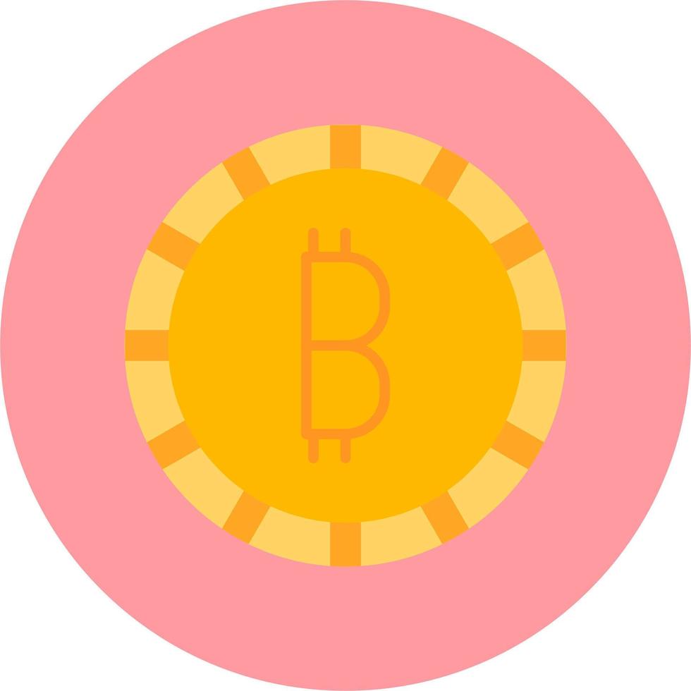 Bitcoin Kryptowährung Vektor Symbol