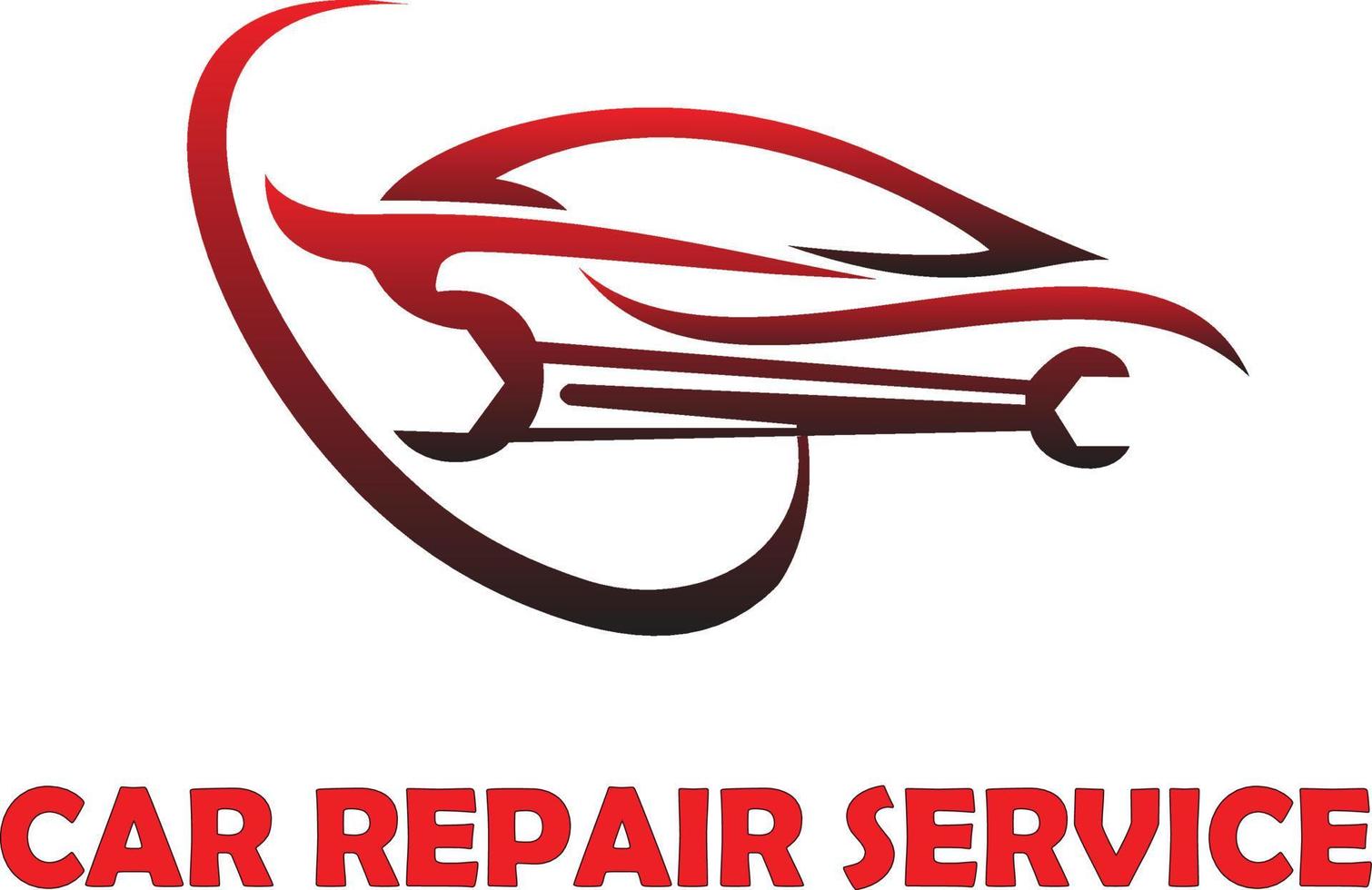 bil reparera service logotyp vektor fil