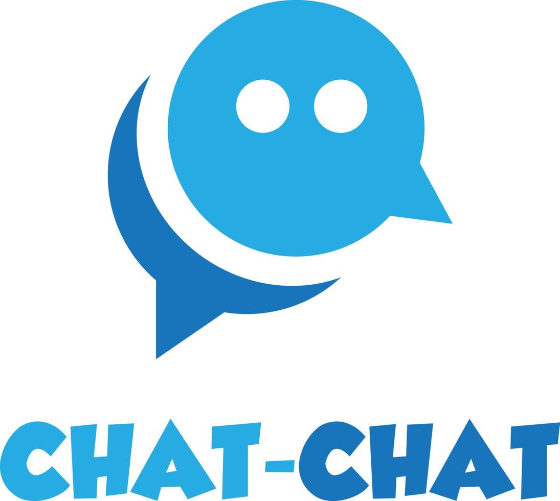 chatt chatt logotyp vektor fil