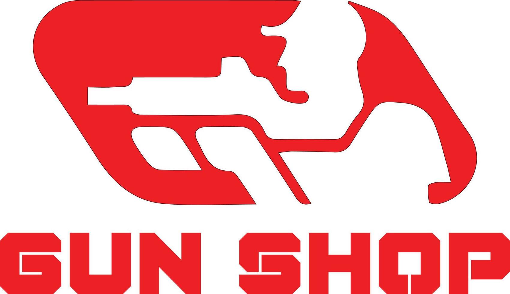 Gewehr Geschäft Logo Vektor Datei