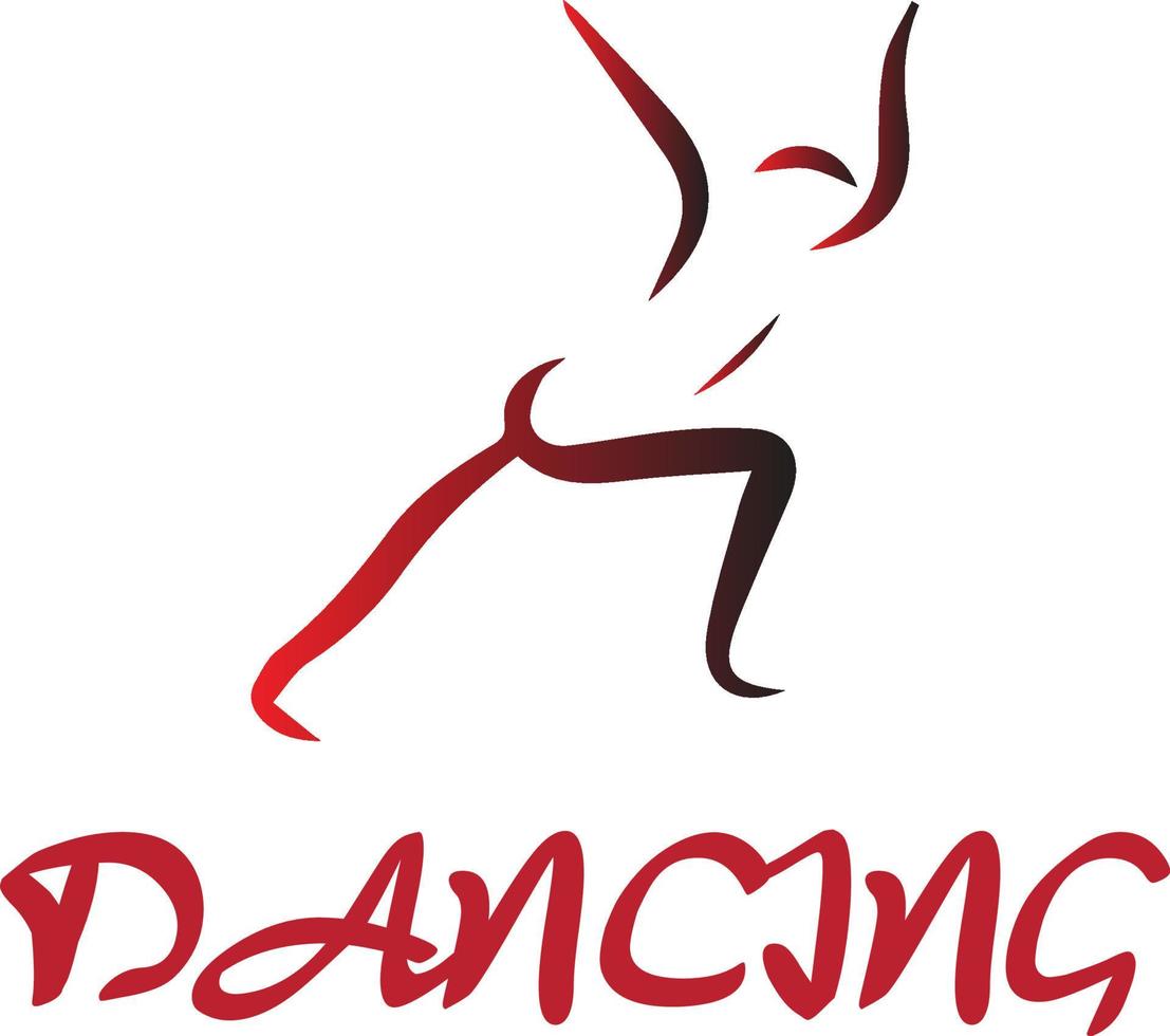 Tanzen Gliederung Logo Vektor Datei
