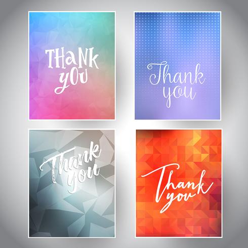 Sammlung Von Dankeskarten Download Kostenlos Vector Clipart Graphics Vektorgrafiken Und Design Vorlagen