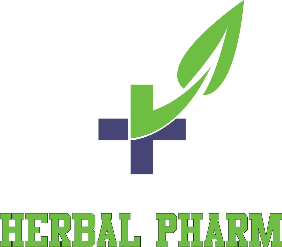 Kräuter- pharm Logo Vektor Datei