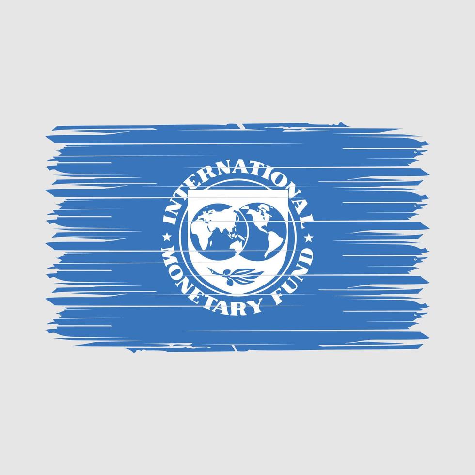 imf flagga borsta vektor illustration