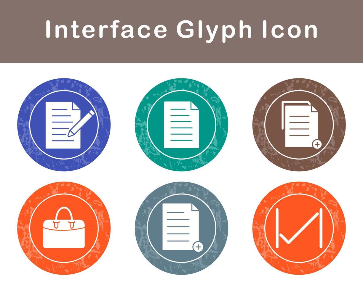 gränssnitt vektor ikon uppsättning