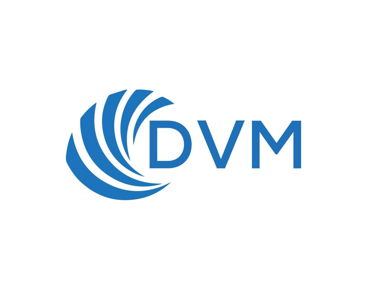 dvm brev logotyp design på vit bakgrund. dvm kreativ cirkel brev logotyp begrepp. dvm brev design. vektor