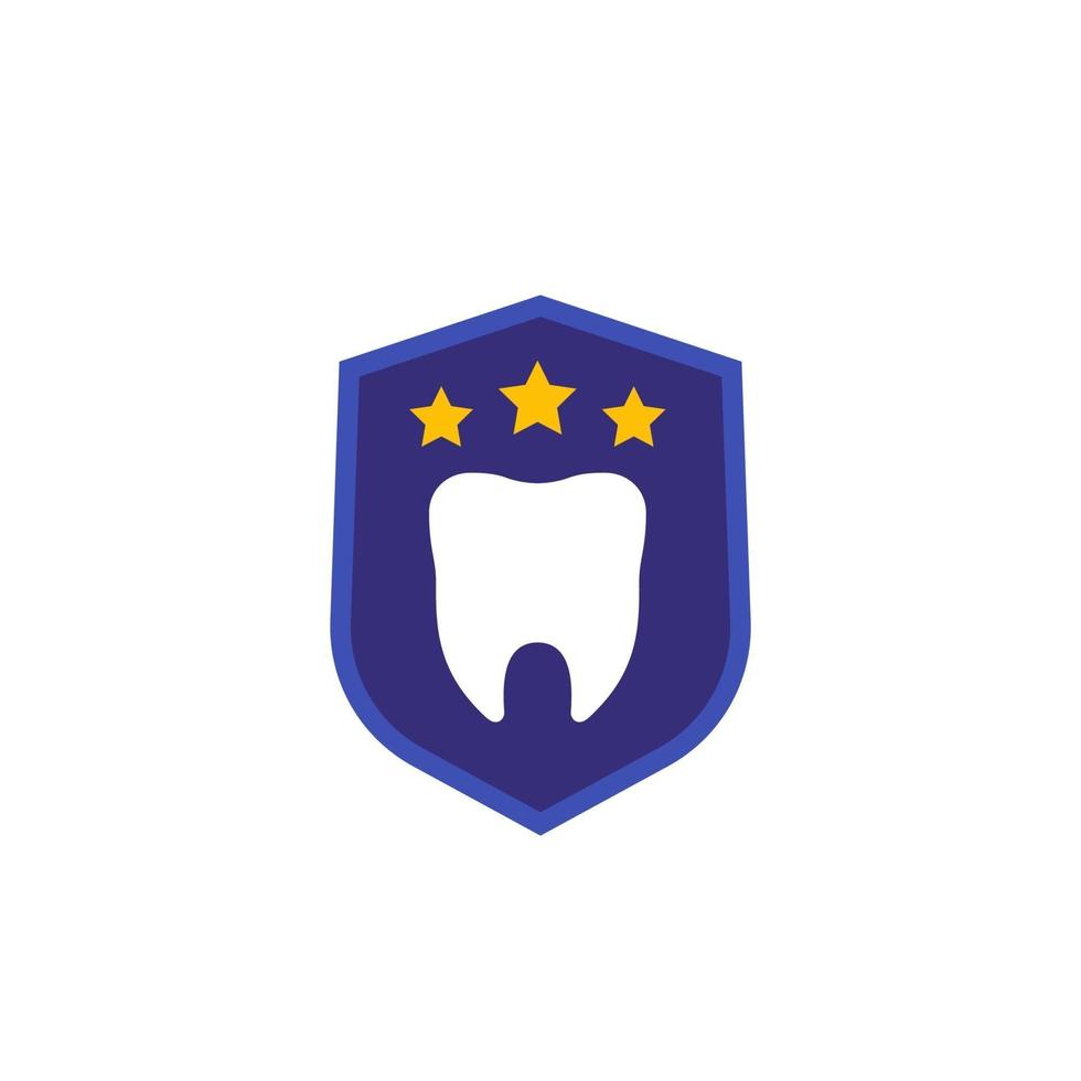 tandvård försäkring, skydd vektor flat ikon. eps
