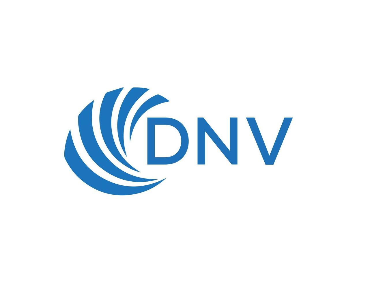 dnv brev logotyp design på vit bakgrund. dnv kreativ cirkel brev logotyp begrepp. dnv brev design. vektor