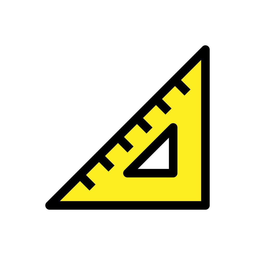 Bildungslineal Symbollinie isoliert auf weißem Hintergrund. schwarzes, flaches, dünnes Symbol im modernen Umrissstil. Lineares Symbol und bearbeitbarer Strich. einfache und pixelgenaue strichvektorillustration vektor