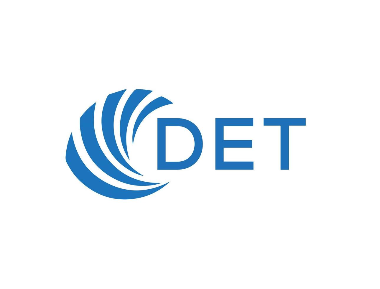 det brev logotyp design på vit bakgrund. det kreativ cirkel brev logotyp begrepp. det brev design. vektor