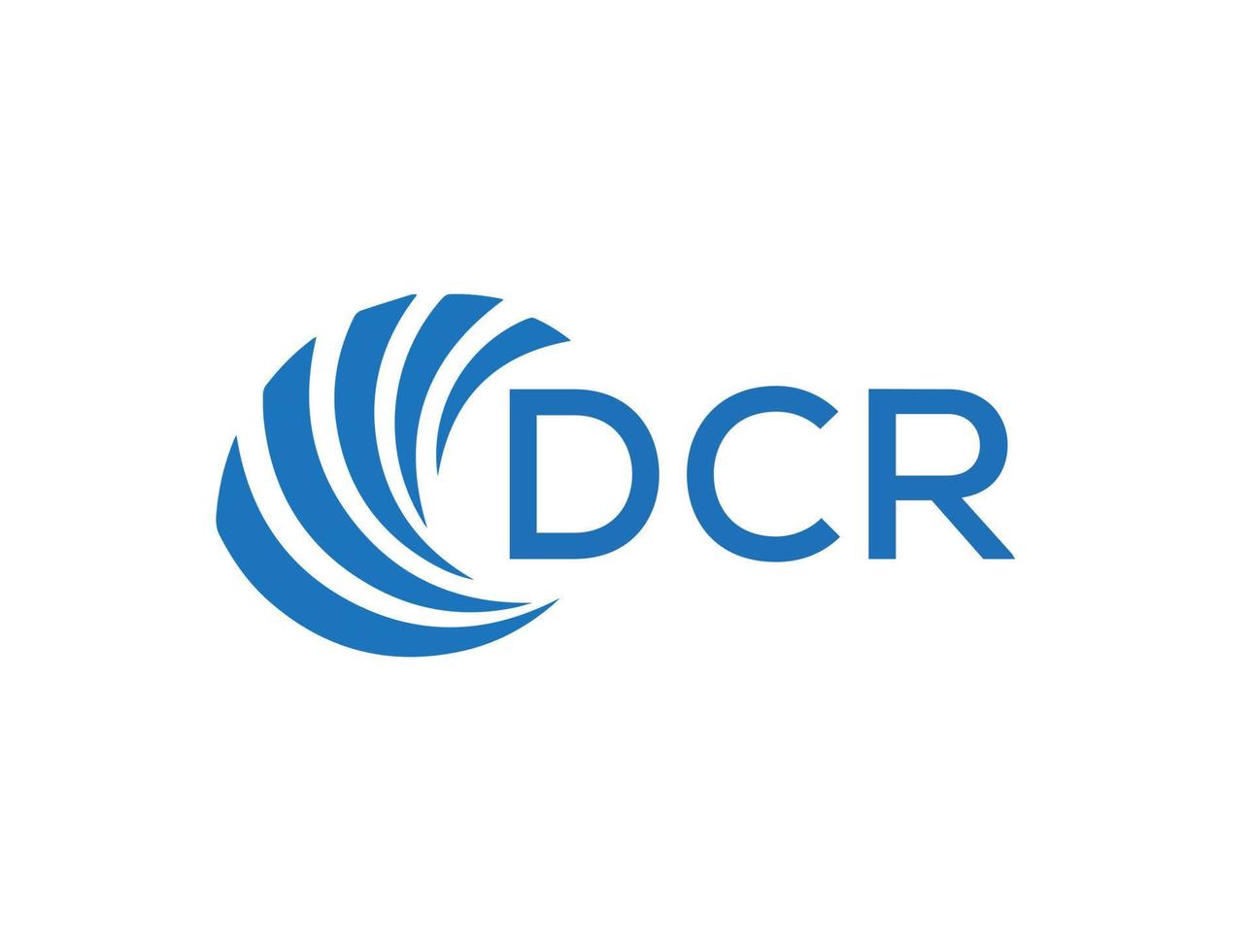 dcr Brief Logo Design auf Weiß Hintergrund. dcr kreativ Kreis Brief Logo Konzept. dcr Brief Design. vektor