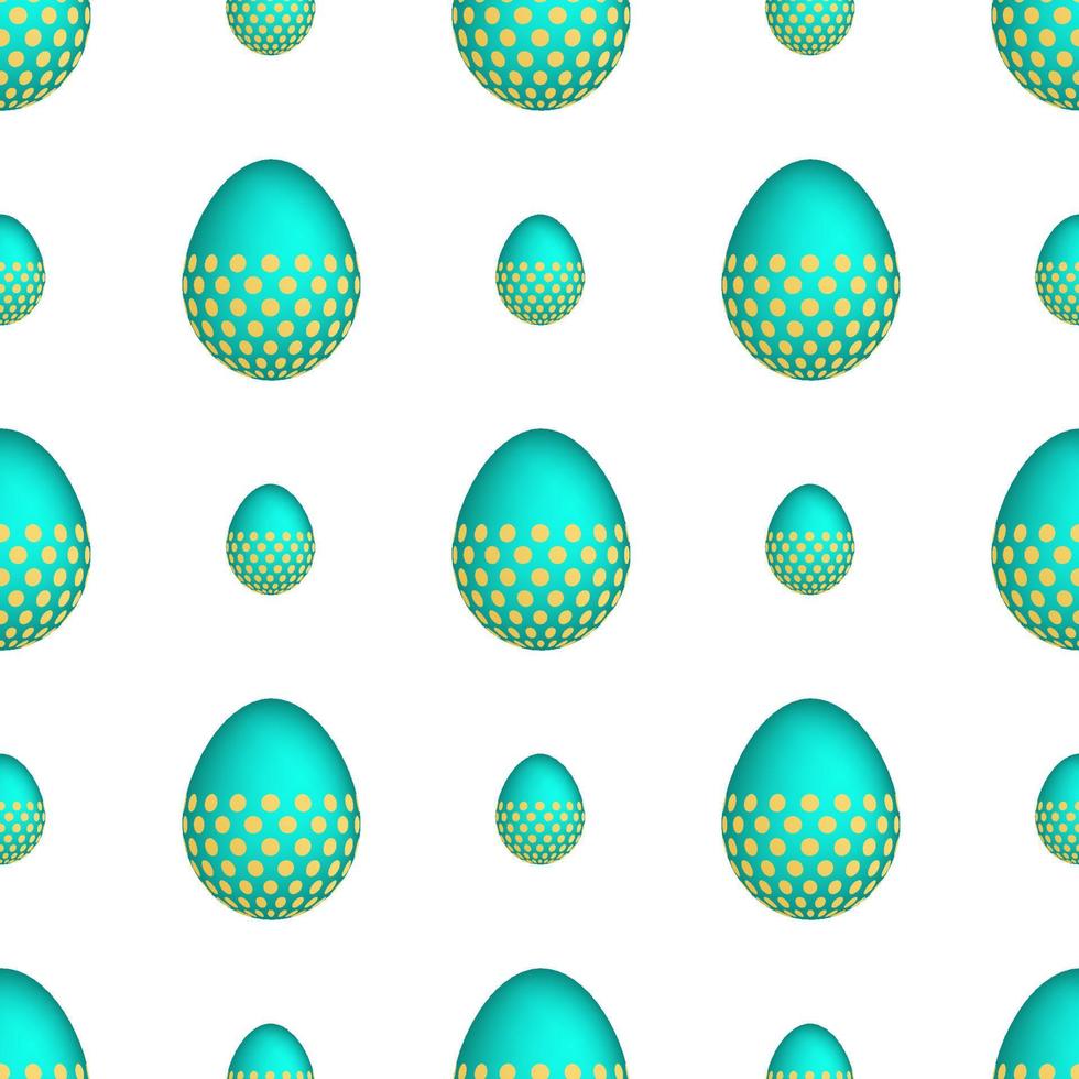 sömlös mönster med färgrik påsk ägg. vektor illustration