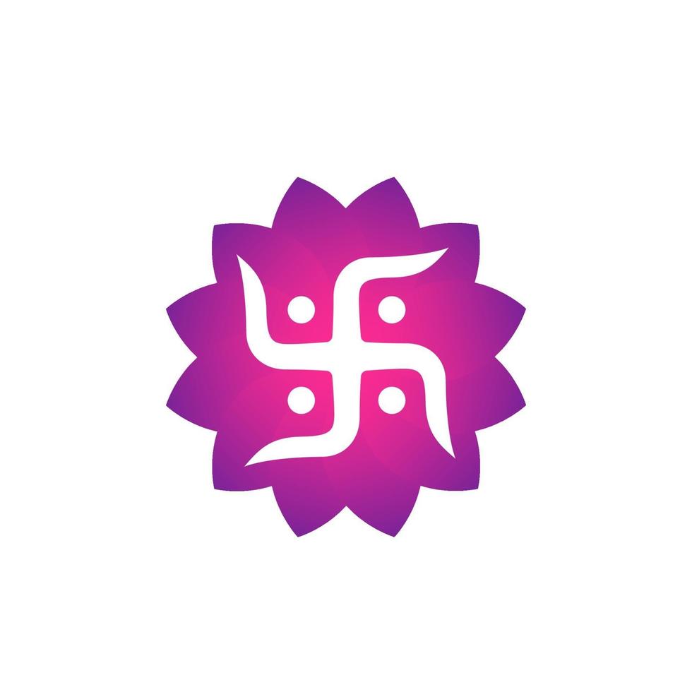 hinduiska hakakors symbol, vektor art.eps