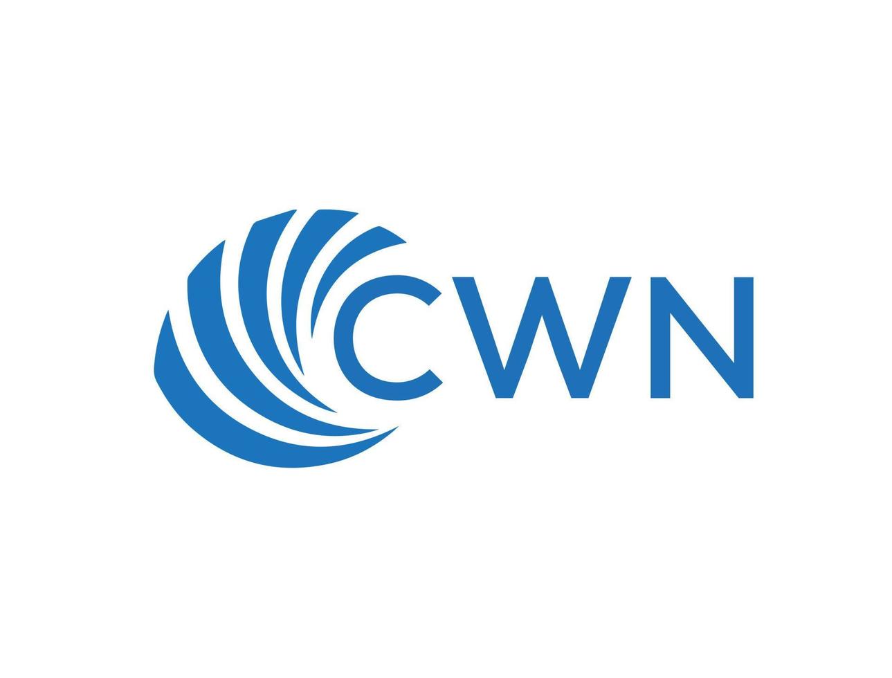 cwn brev logotyp design på vit bakgrund. cwn kreativ cirkel brev logotyp begrepp. cwn brev design. vektor