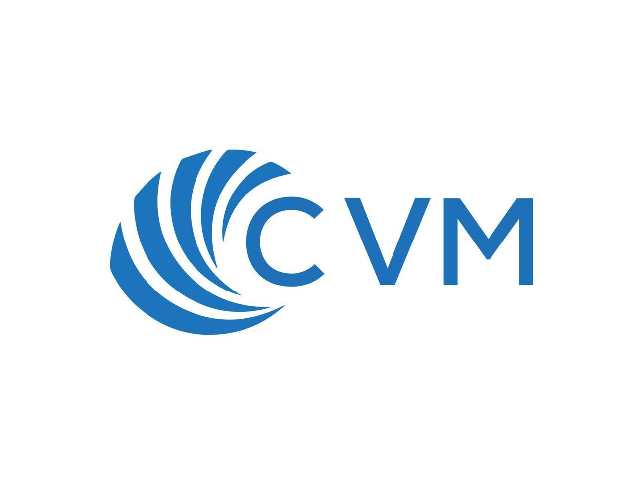 cvm brev logotyp design på vit bakgrund. cvm kreativ cirkel brev logotyp begrepp. cvm brev design. vektor