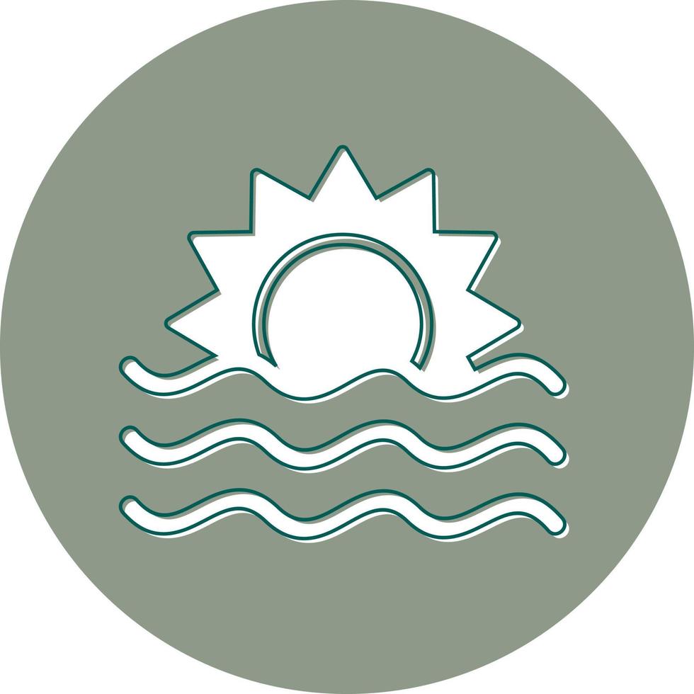 Sonnenaufgang-Vektor-Symbol vektor