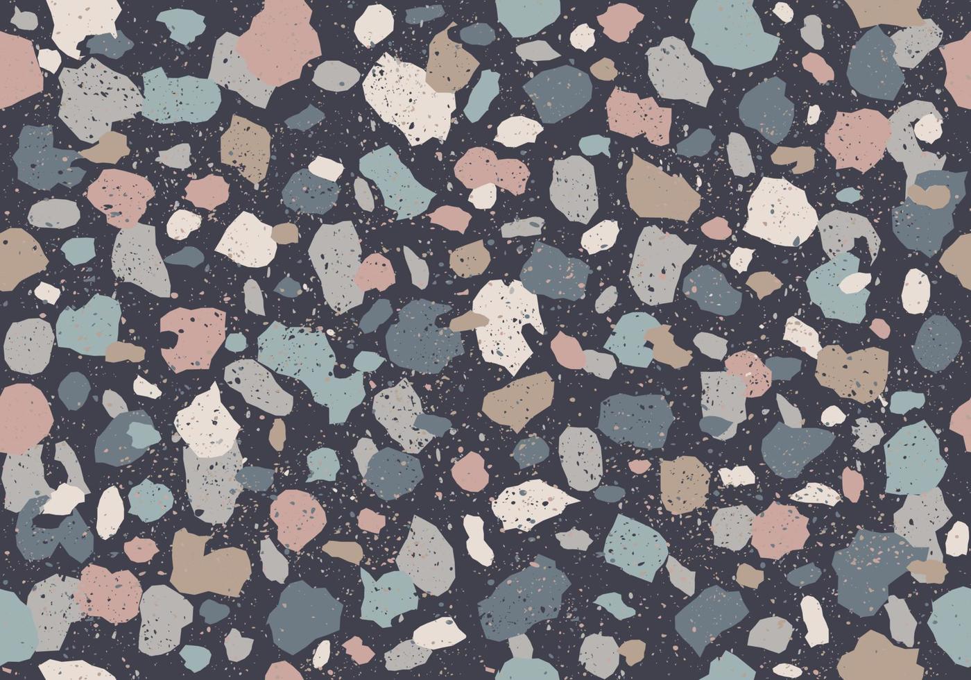 buntes Muster mit Terrazzo-Textur vektor