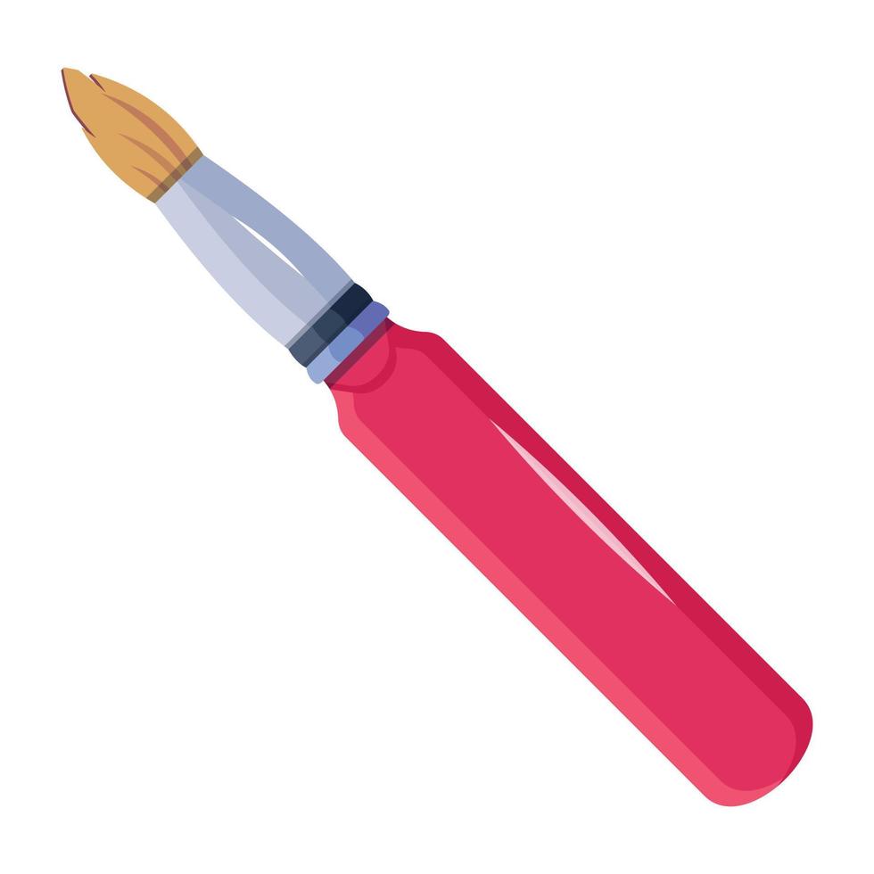 trendig liner paintbrush vektor