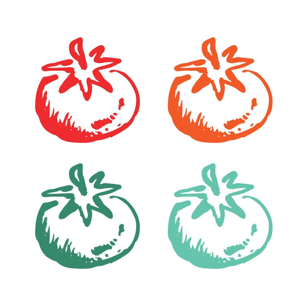 Tomate Gemüse Symbol, Vektor Tomate Symbol, Gemüse Symbol, Tomate Logo Vektor Symbole im mehrere Farben