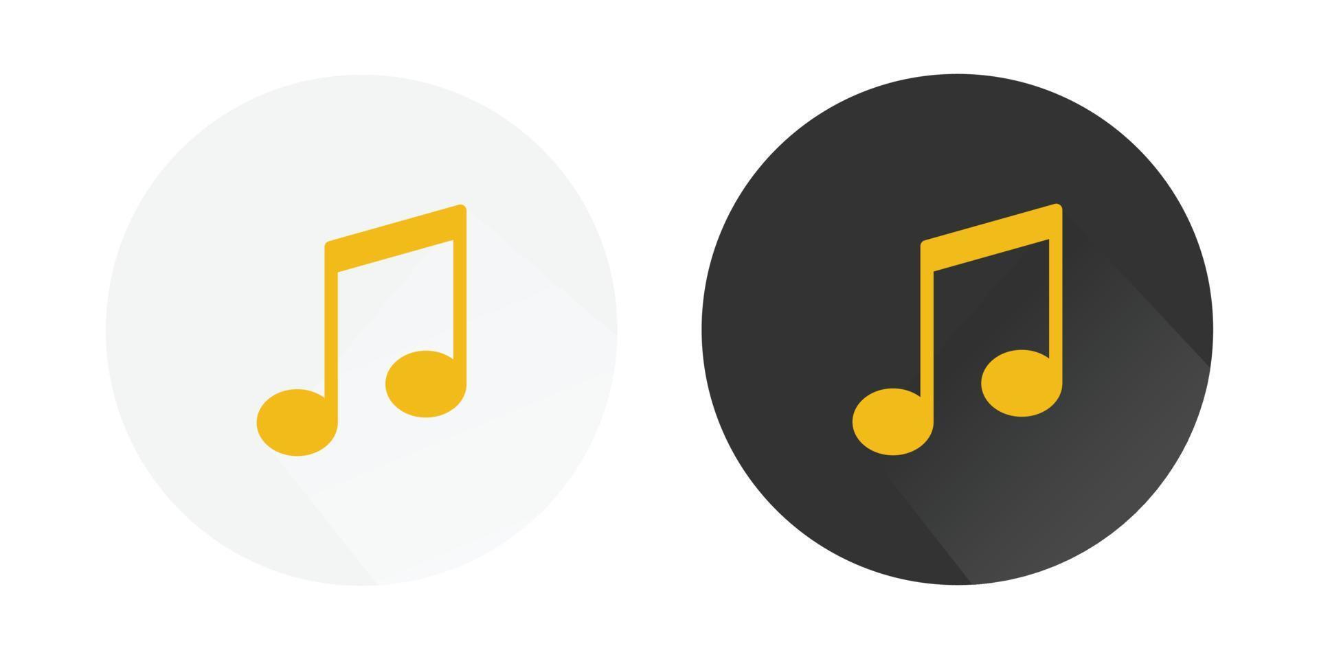 musik anteckningar, låt, melodi eller ställa in platt vektor ikon, musik notera ikon, audio notera, musik notera logotyp färgrik vektor ikoner