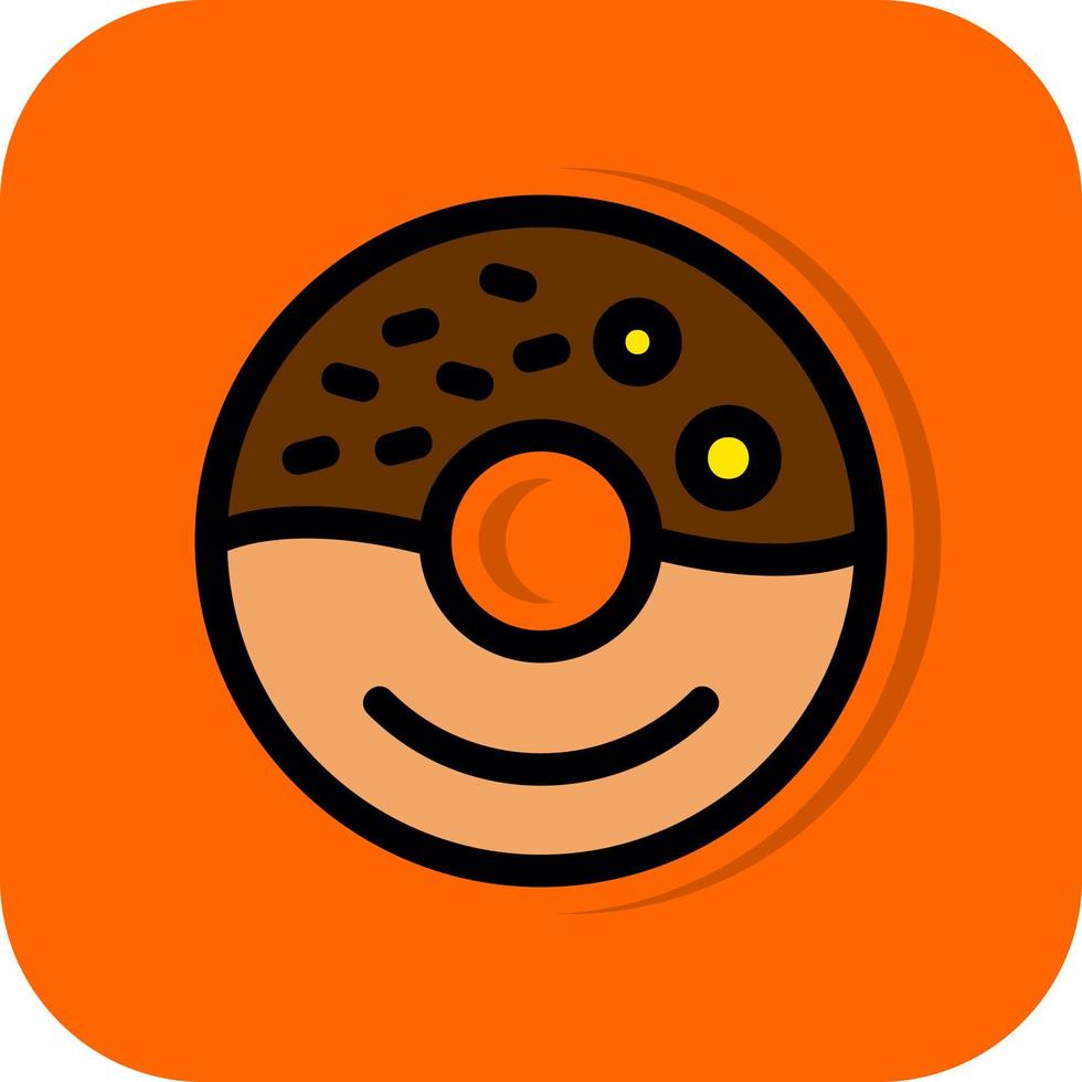 Donut-Vektor-Icon-Design vektor