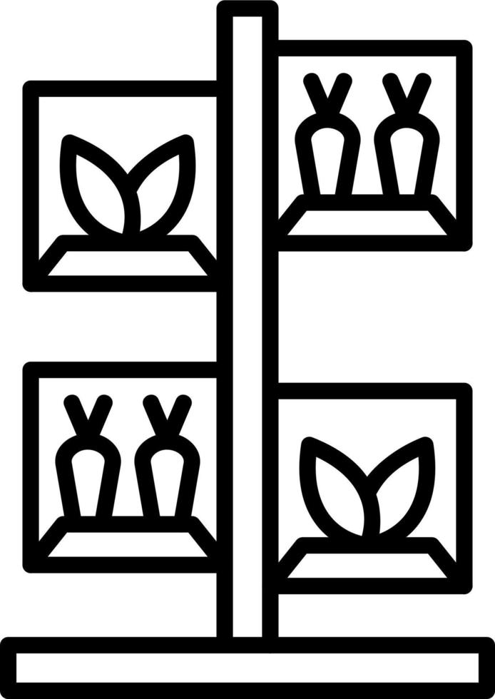 Vertikale Landwirtschaft Vektor Symbol