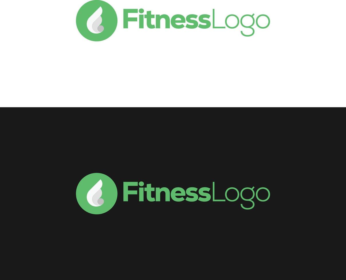 Fitness Fitnessstudio Logo Design Vorlage, Design zum Fitnessstudio und Fitness Verein, Vektor Illustration