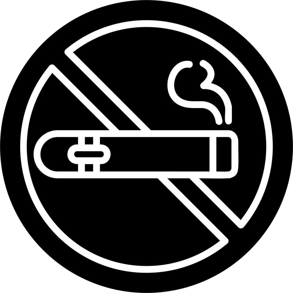 Nej cigarr vektor ikon