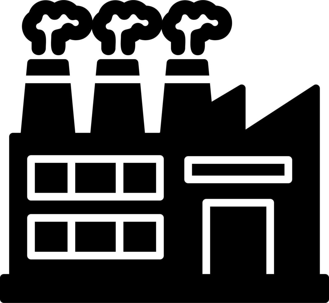 Fabrik-Vektor-Symbol vektor