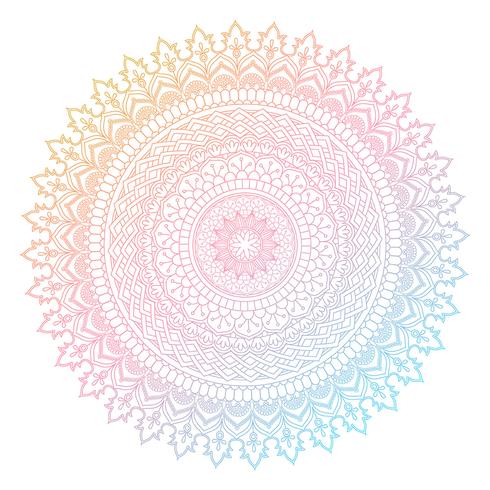 Färgrik mandala design vektor