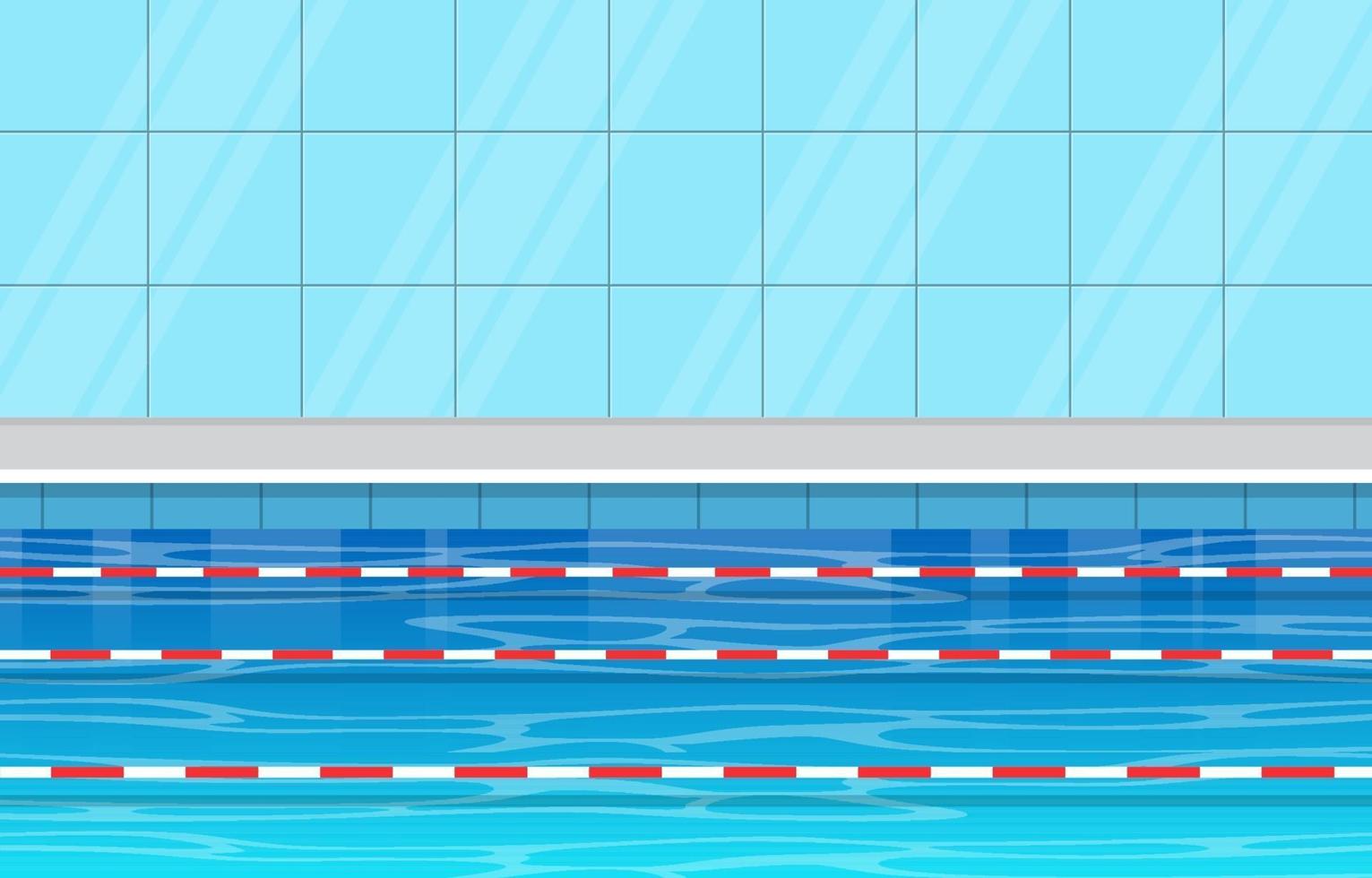 Schwimmbad mit Gassen und Seilen vektor