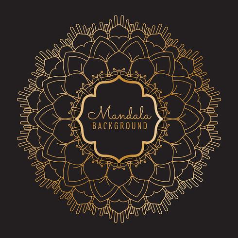 Luxus-Mandala-Hintergrund vektor