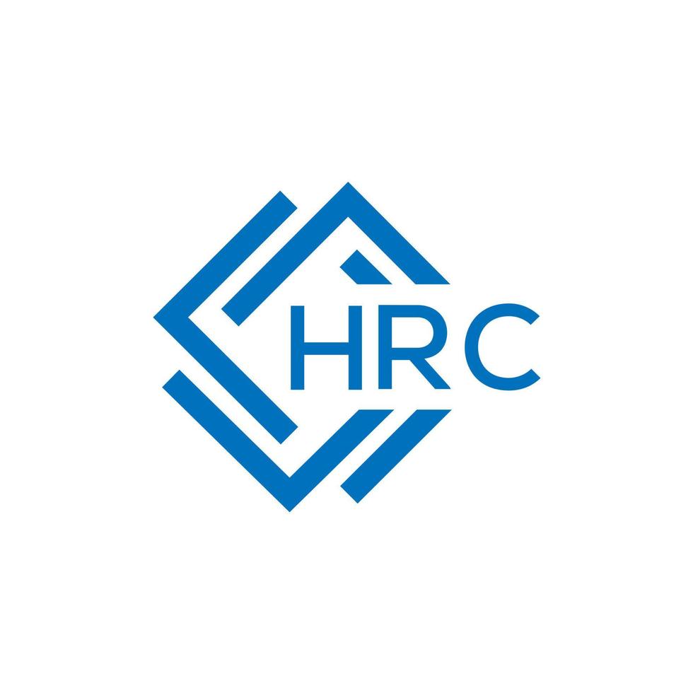 HRC Brief Logo Design auf Weiß Hintergrund. HRC kreativ Kreis Brief Logo Konzept. HRC Brief Design. vektor