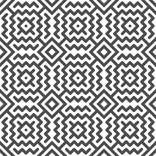 abstrakt sömlös sicksacklinje och fyrkantiga former mönster. abstrakt geometriskt mönster för designändamål. vektor
