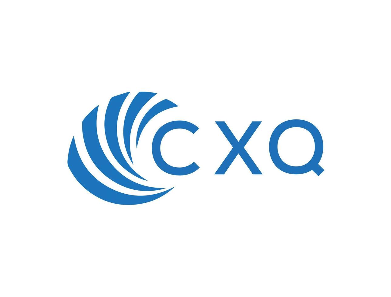 cxq brev logotyp design på vit bakgrund. cxq kreativ cirkel brev logotyp begrepp. cxq brev design. vektor