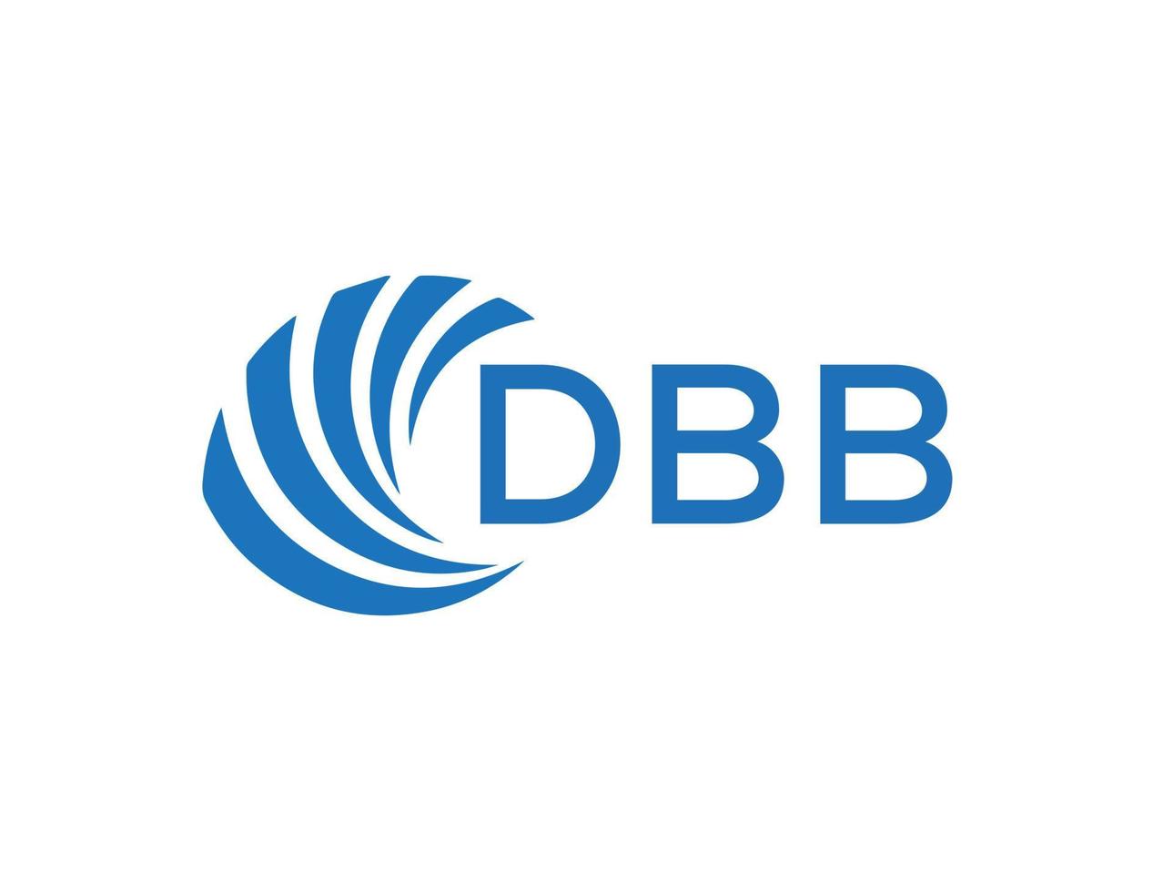 dbb Brief Logo Design auf Weiß Hintergrund. dbb kreativ Kreis Brief Logo Konzept. dbb Brief Design. vektor