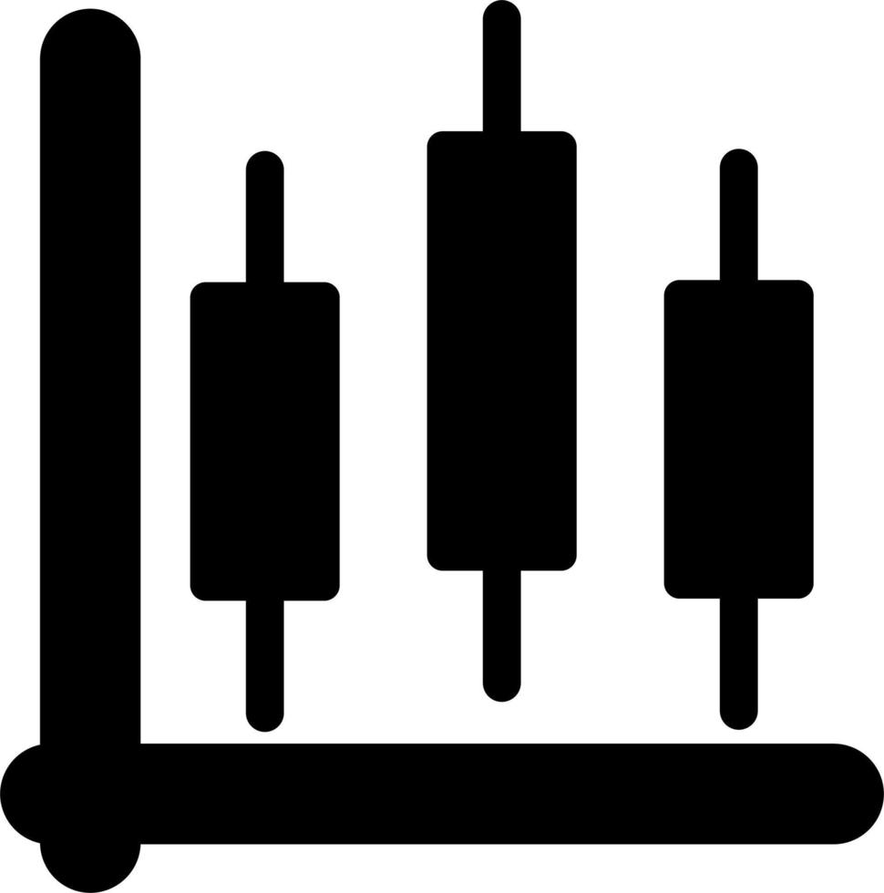 ljusstake Diagram vektor ikon