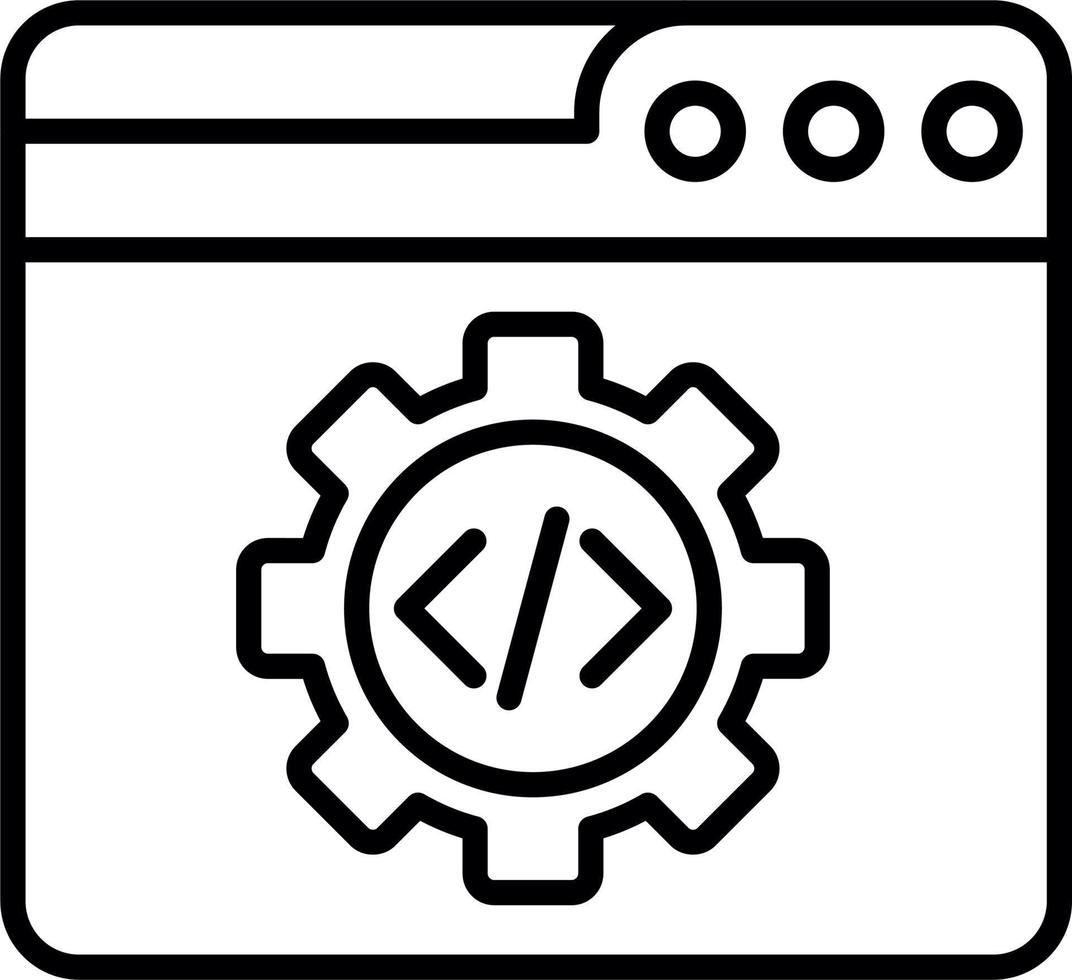 Netz Code Optimierung Vektor Symbol