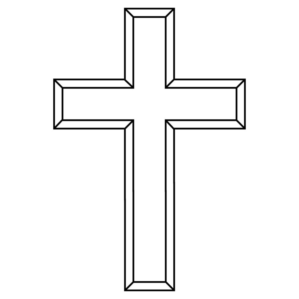 Kreuz Ostern religiös Glaube, Symbol Orthodoxie Gott, katholisch Christian Kreuz vektor