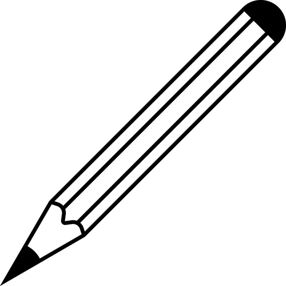 Bleistift Symbol einfach Design vektor